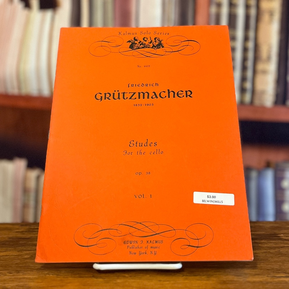 Vintage RARE Etudes, Op. 38: Cello Solo (Kalmus Edition) Friedrich Grutzmacher
